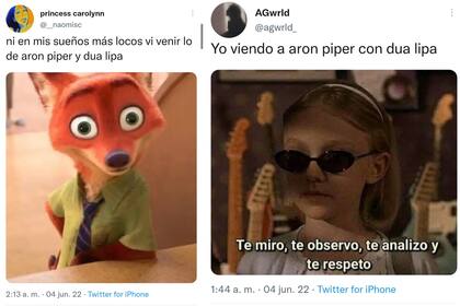 Dua Lipa fue vista junto a Arón Piper y estallaron los memes