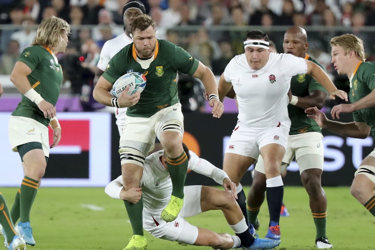 Duane Vermeulen inicia un avance profundo de los Springboks