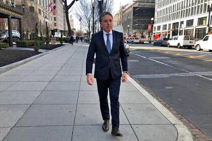 Dujovne, en Washington, al cerrar su primer viaje del año a Estados Unidos.