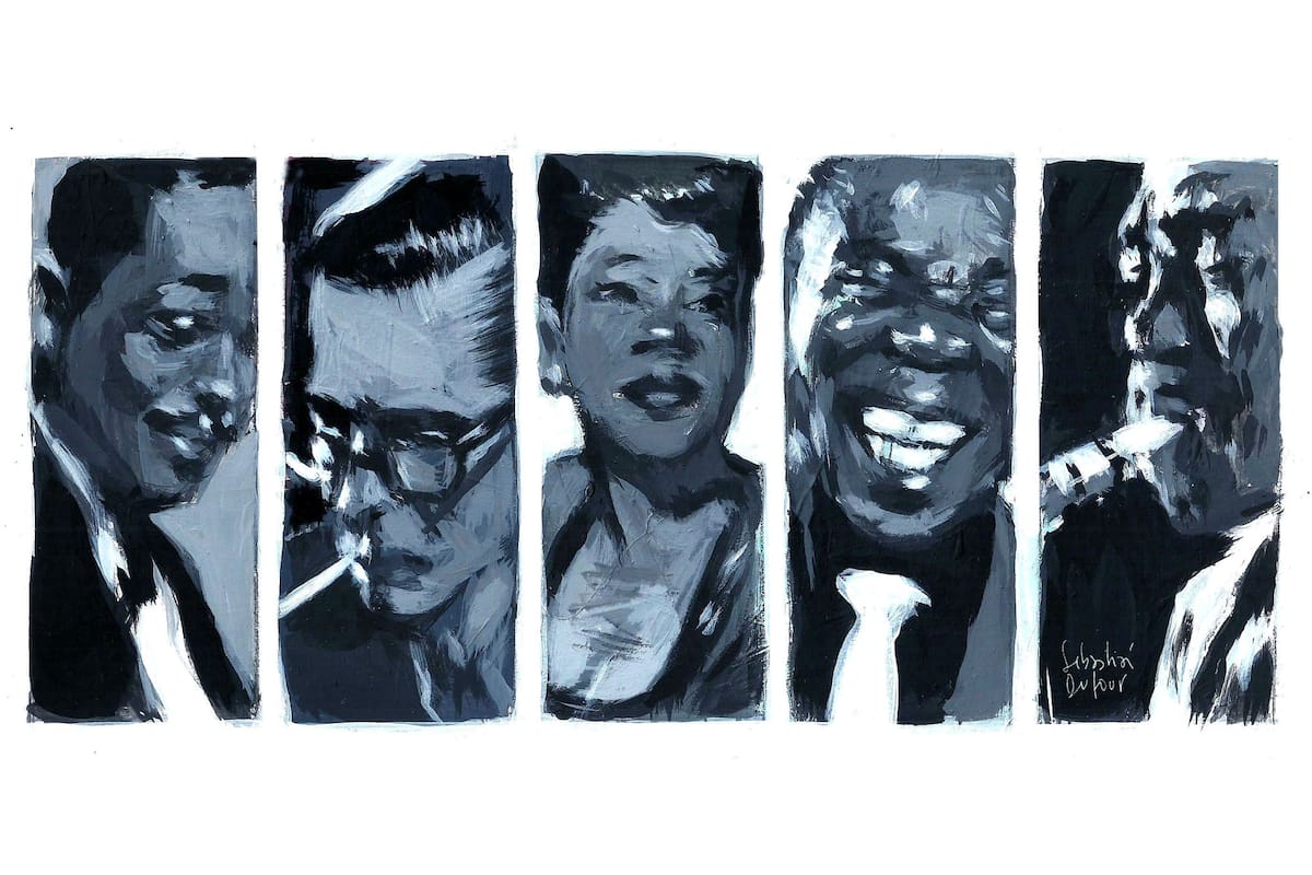 Duke Ellington, Bill Evans, Billie Holiday, Louis Armstrong y Charlie Parker