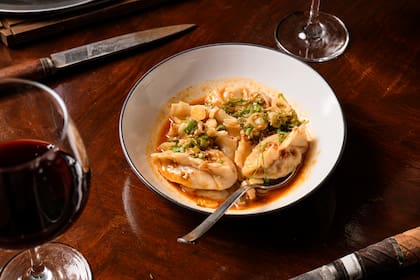 Dumplings de mollejas, de Somos Asado