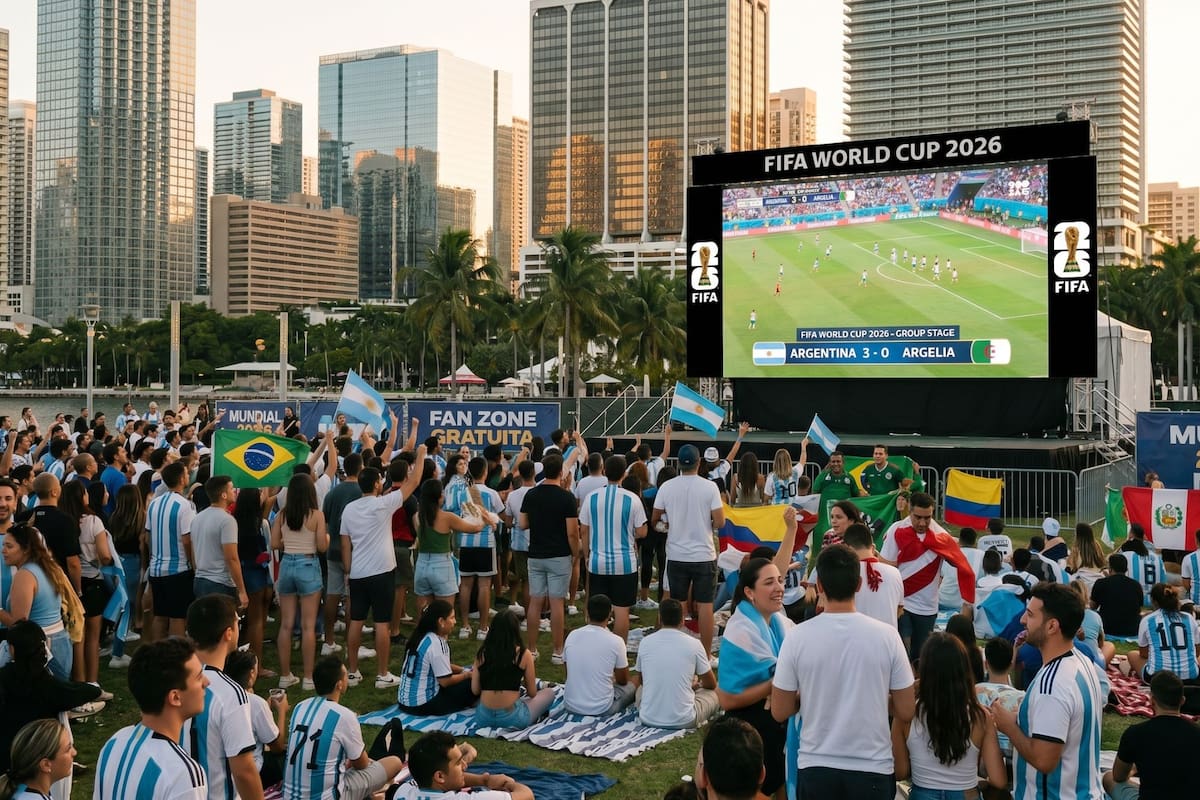 Durante 23 días consecutivos, el FIFA Fan Festival™ estará abierto al público en Miami. Además, se celebrarán otros eventos y actividades en distintos puntos de la región