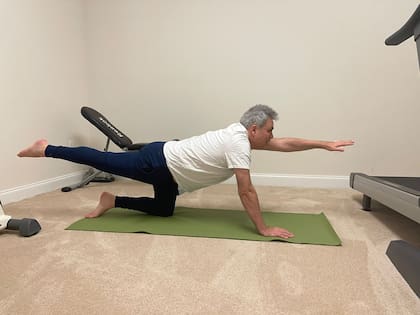 Durante el aislamiento por la pandemia de covid-19, Galiani comenzó a practicar yoga: "Recomiendo mucho hacer yoga y meditación. Puede tomar una hora por día pero contribuye mucho al bienestar general", asegura