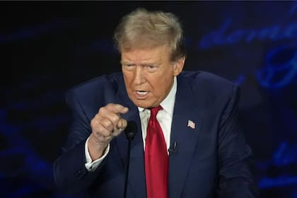 Durante el debate presidencial, Donald Trump afirmó que los inmigrantes se están comiendo a las mascotas de sus vecinos en Springfield (Fuente: Alex Brandon / AP)