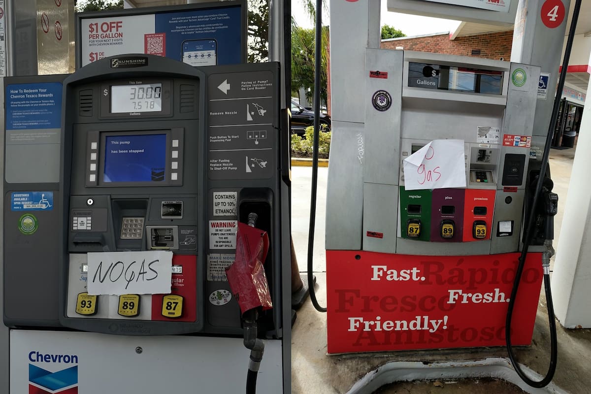 Durante el fin de semana los avisos sobre la falta de gasolina fueron una constante en las estaciones del sur de Florida