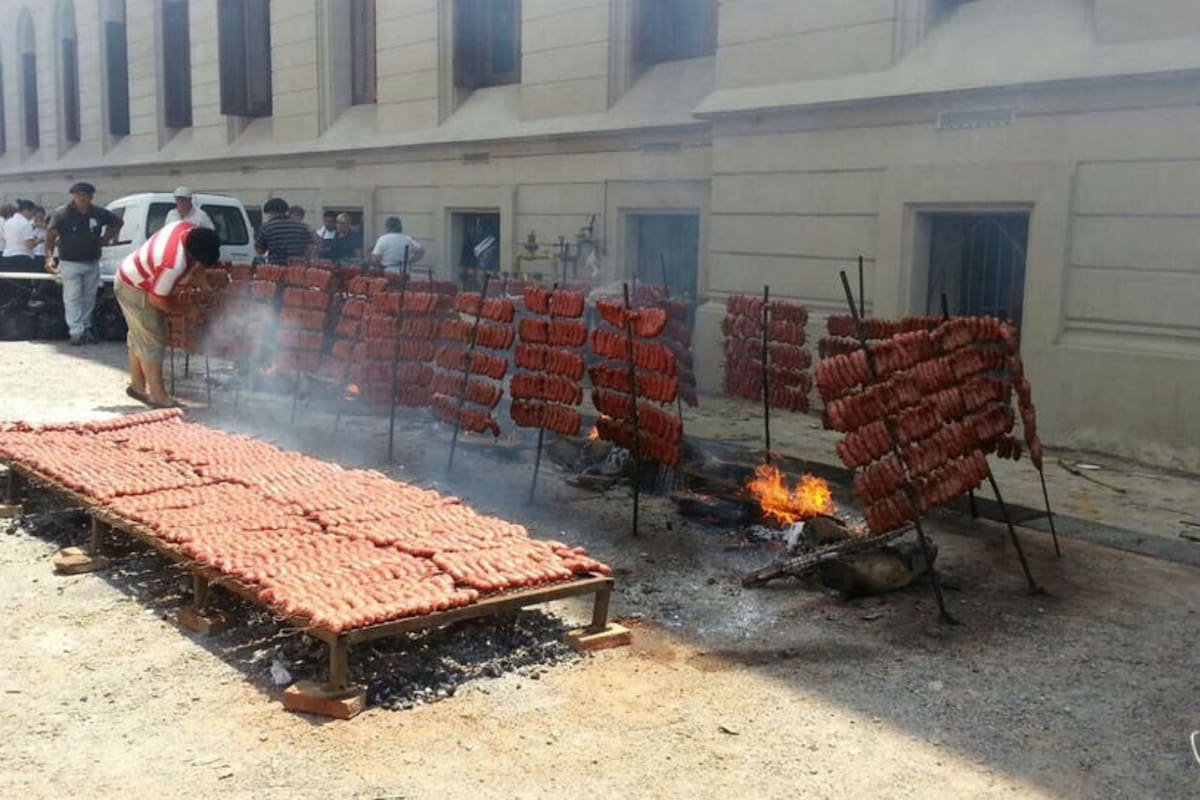 Durante el kirchnerismo se montaban parrillas para los empleados en el patio de Agricultura