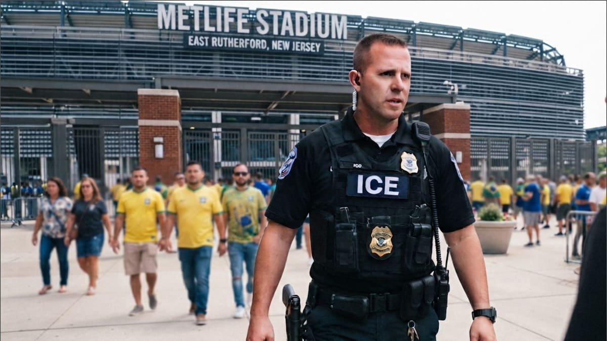 ICE desplegará operativos en Nueva Jersey durante el partido de Brasil en el Mundial 2026