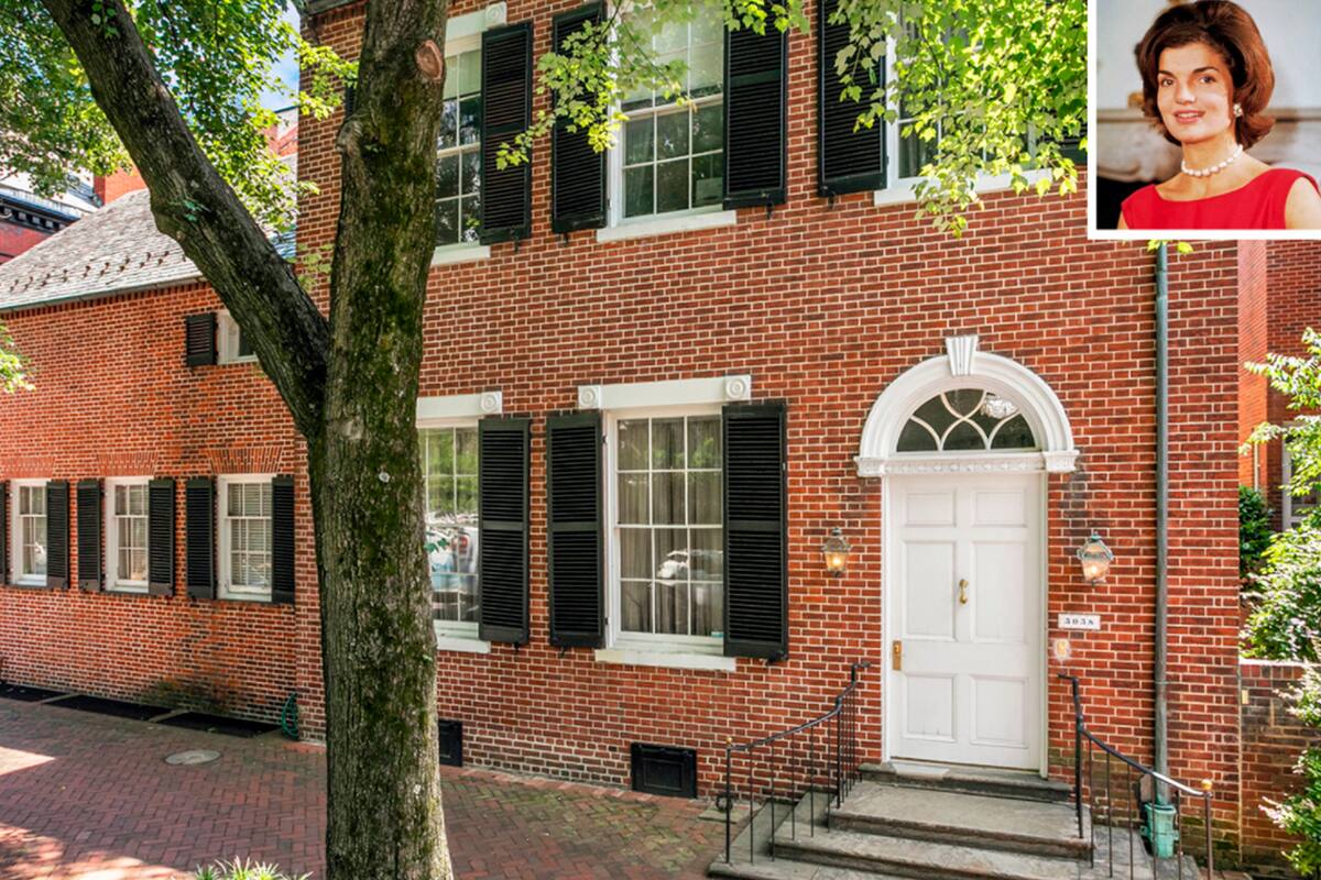 Durante el período de duelo, la ex Primera Dama de los Estados Unidos y sus dos hijos se quedaron en una magnífica residencia de ocho habitaciones y seis baños