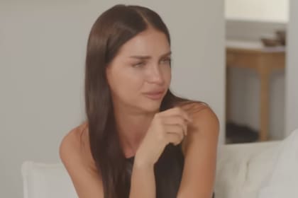 Durante la entrevista, la modelo se quebró al hablar de sus hijos (Foto: Captura de video)