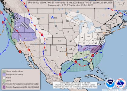 Durante la noche del jueves, el termómetro se mantendrá bajo cero por varias horas en Georgia y el norte de Florida