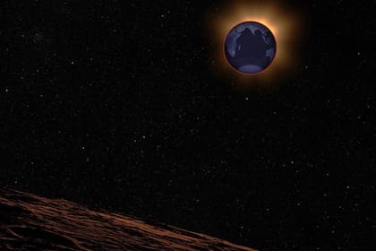 Durante los eclipses lunares totales se proyecta un tono rojizo sobre la superficie lunar, lo que se conoce como ‘Luna de Sangre’ (NASA's Scientific Visualization Studio)