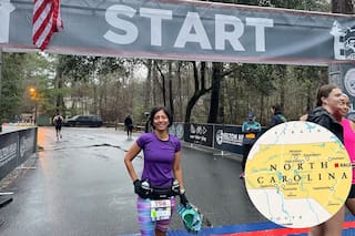 La increíble aventura de una mujer de Carolina del Norte: corrió 7 maratones en 7 continentes en una semana