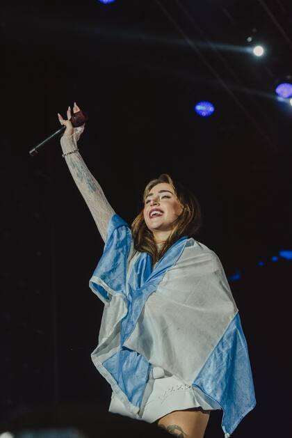 Durante su presentación, la artista rosarina no se cansó de agradecer por la posibilidad de estar en uno de los festivales más importantes del país