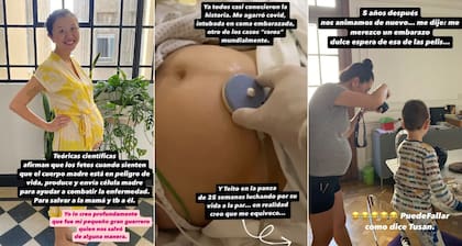 Durante su siguiente embarazo, contrajo coronavirus, por lo que terminó intubada (Foto: Instagram @monpetitglouton)