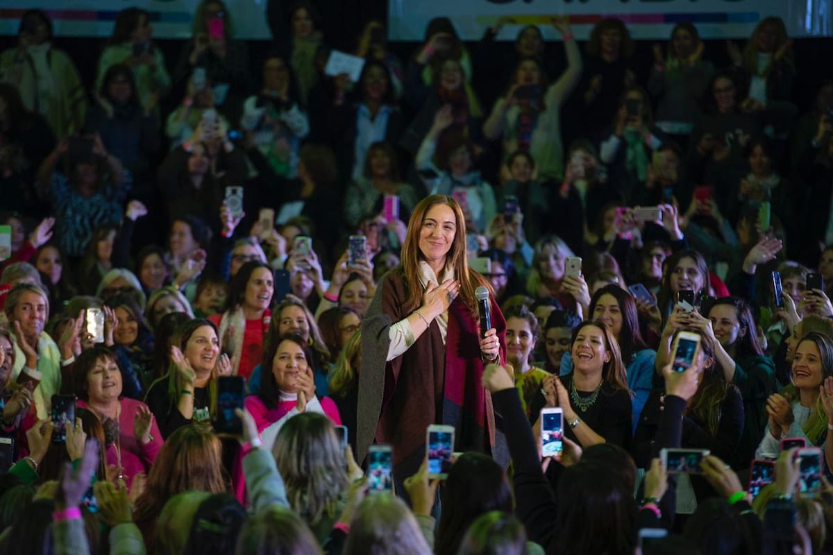 Durante un acto "360" con mujeres en San Fernando, Vidal les dijo: "El Gobierno las necesita"