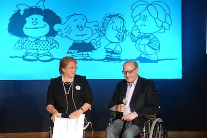 Durante un homenaje en Chile en enero del 2015