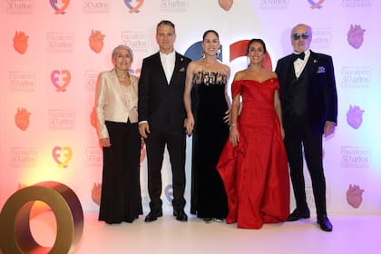 Durante una gala de la Fundación Favaloro