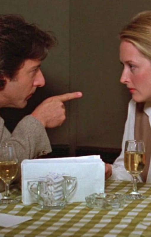 Dustin Hoffman y Meryl Streep en Kramer vs. Kramer, la primera y única película que reunió a dos colosos de la actuación, que tuvieron sus asperezas en el set