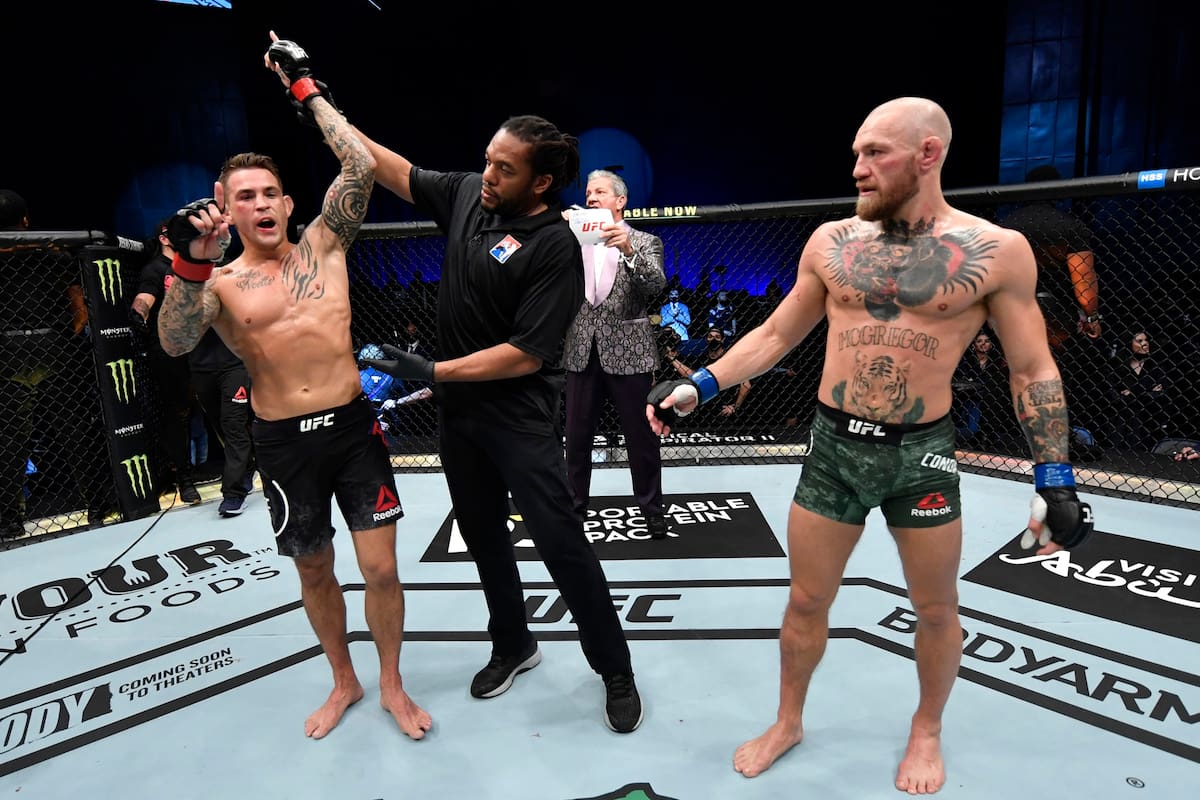 Dustin Poirier es declarado ganador del durísimo combate contra Conor McGregor