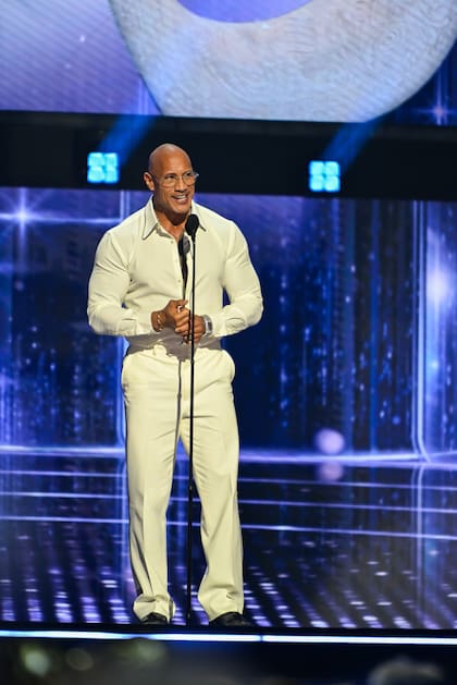 Dwayne Johnson improvisó su discurso, cargado de emotividad