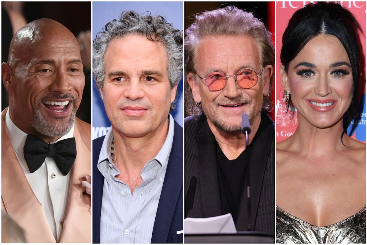 Dwayne Johnson, Mark Ruffalo, Bono y Katy Perry repudiaron el feroz ataque terrorista sobre Israel