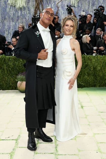 Dwayne Johnson y Lauren Hashian en la Met Gala 2026