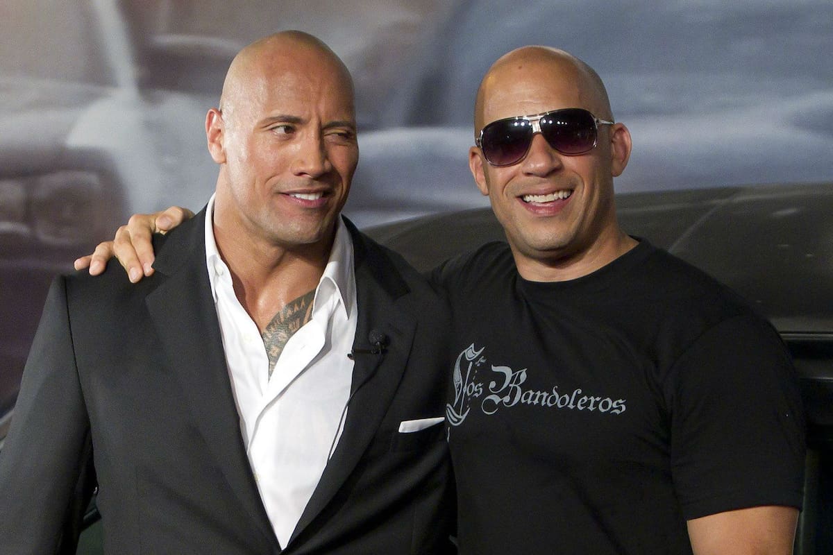 Dwayne Johnson y Vin Diesel, cómodos en la cabecera del ranking