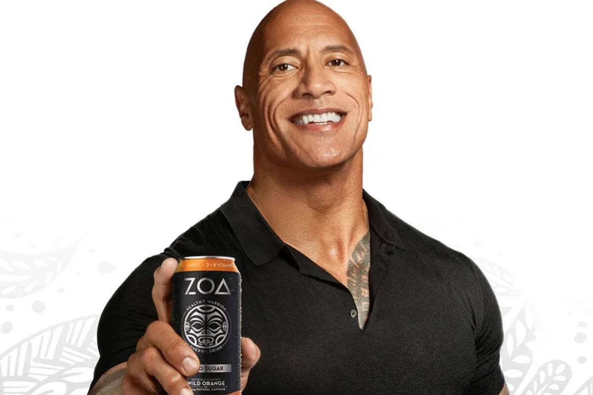 Dwayne La Roca Johnson es copropietario de la empresa de bebidas energizantes ZOA que pagará US$3 millones a afectados por marketing engañoso (ZOA Energy)