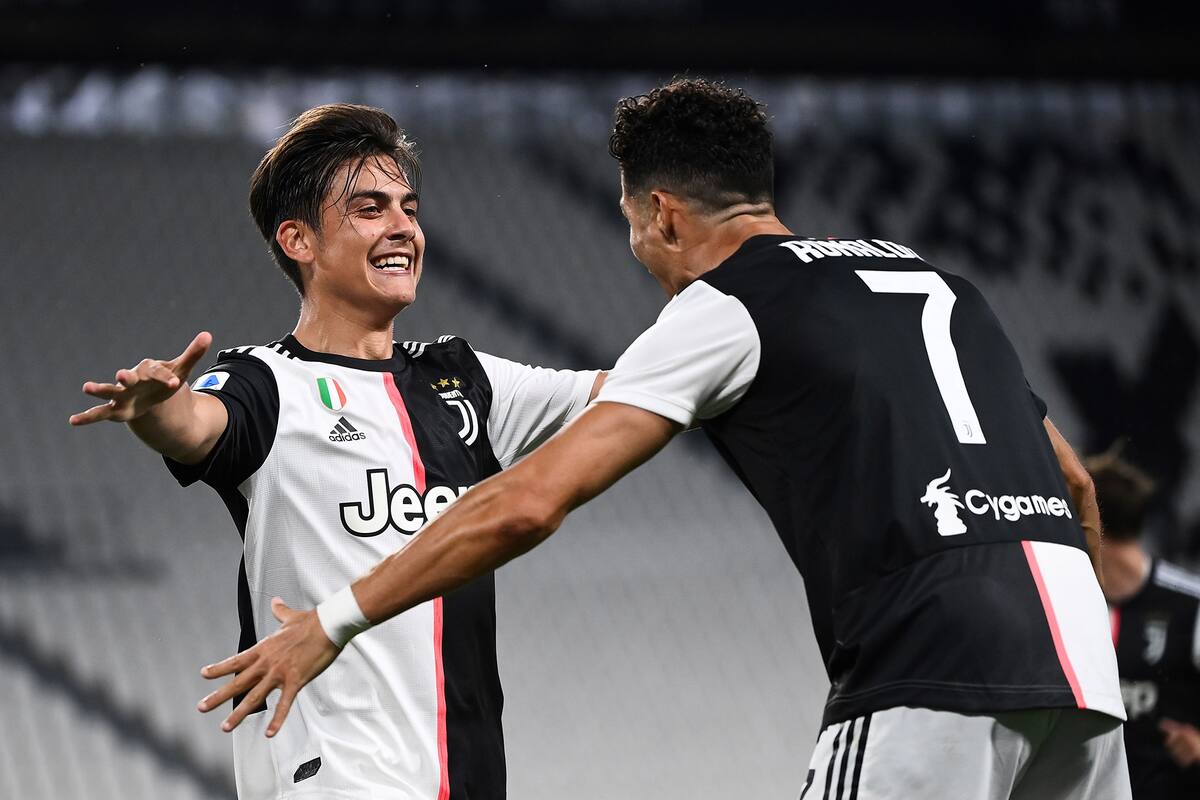 Dybala asistió a Ronaldo para que el portugués marque el segundo gol de Juventus. El equipo de Turín se acerca al título