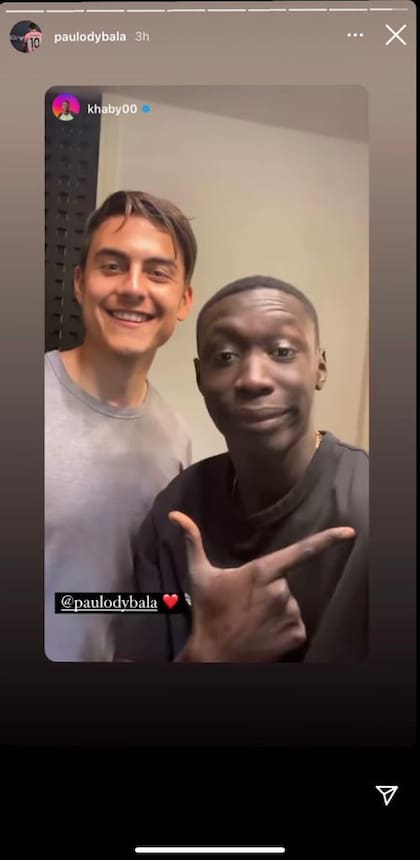 Dybala se divirtió con el influencer