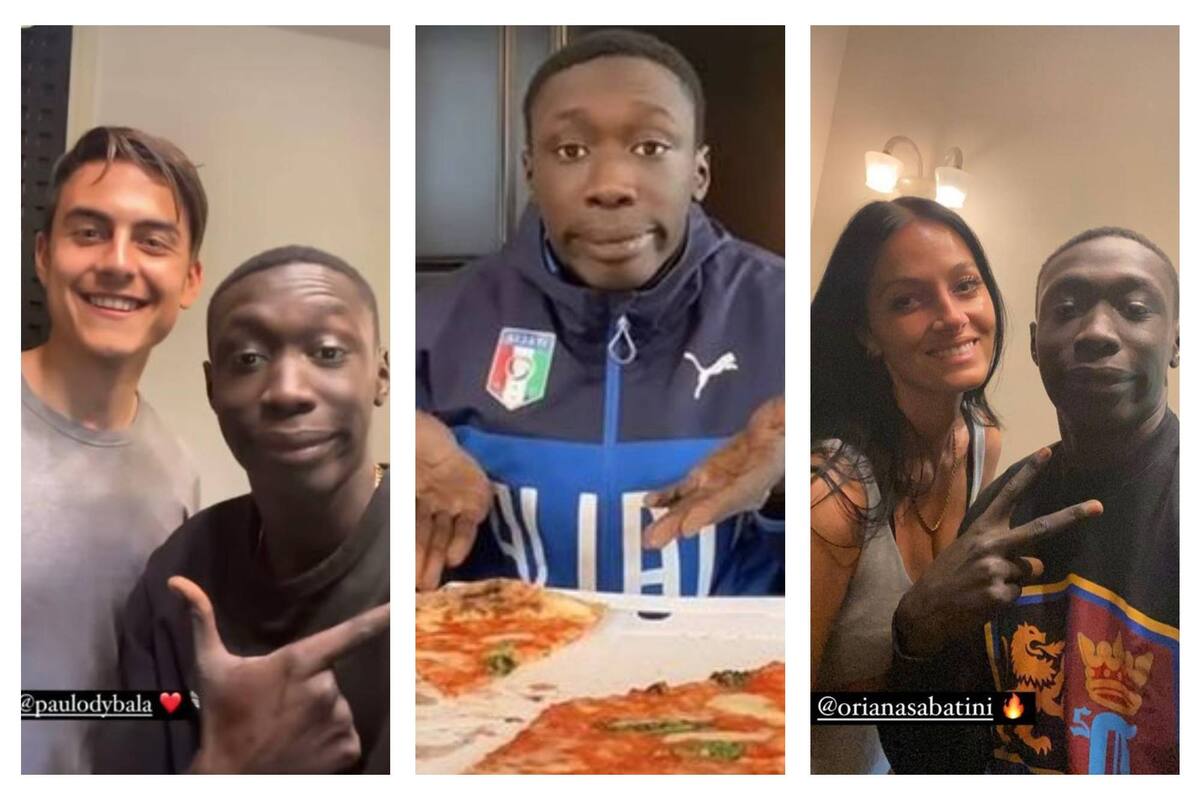 Dybala y Oriana se divirtieron con el influencer