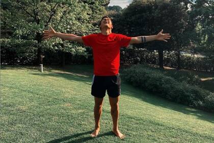 Dybala y su alegría expresada en una imagen de Instagram