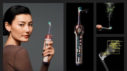 Dyson presentó el CameraJet, un cepillo de dientes con cámara, irrigador e IA incorporada, que cambia sus movimientos según el tipo de suciedad que detecta en la boca y en el espacio interdental