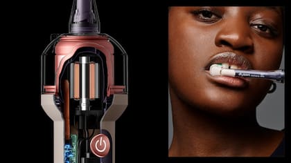 Dyson presentó el CameraJet, un cepillo de dientes con cámara, irrigador e IA incorporada, que cambia sus movimientos según el tipo de suciedad que detecta en la boca y en el espacio interdental