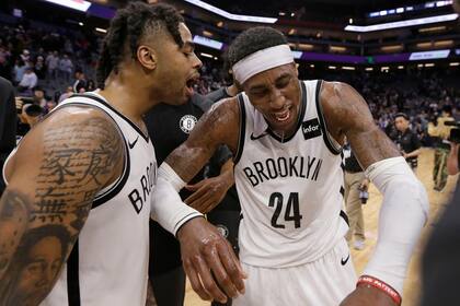 D´Angelo Russell y Rondae Hollis-Jefferson, dos de las figuras de la épica victoria de Brooklyn