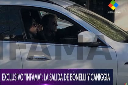 Claudio Paul Caniggia y su novia Sofía Bonelli en Puerto Madero