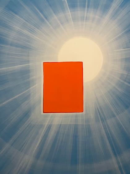 Eclipse de Pinturanaranja (2021), acrílico sobre tela de Gonzalo Beccar Varela. Mención especial del jurado