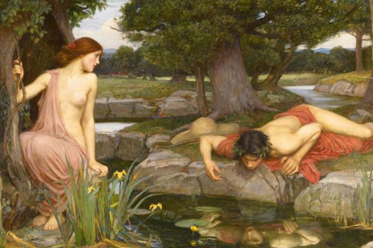 Eco; Narciso; Ecoísmo; Narcisismo; John William Waterhouse; BBC; BBC Mundo; narcisitas; ecoístas; Ego; Sociedad