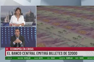 Economía en crisis: el Banco Central emitirá billetes de $2.000