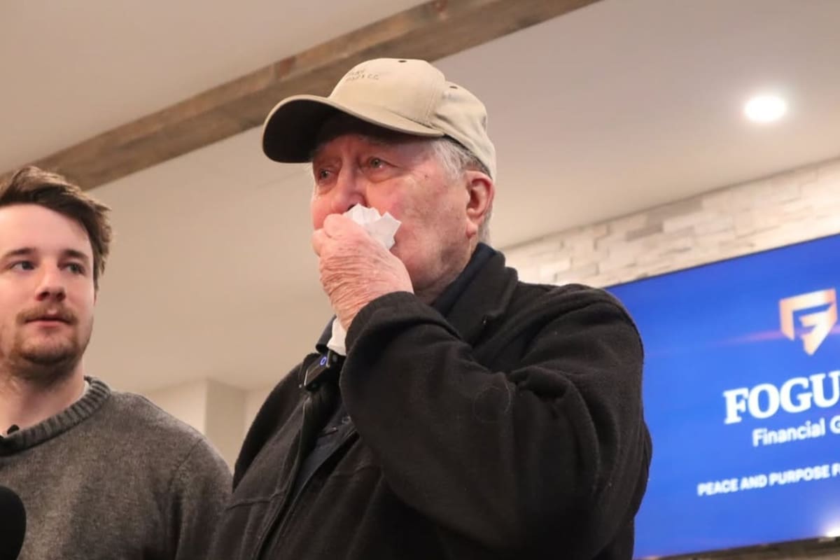 Ed Bambas, un veterano estadounidense de 88 años, recibió una donación millonaria que le permitirá jubilarse