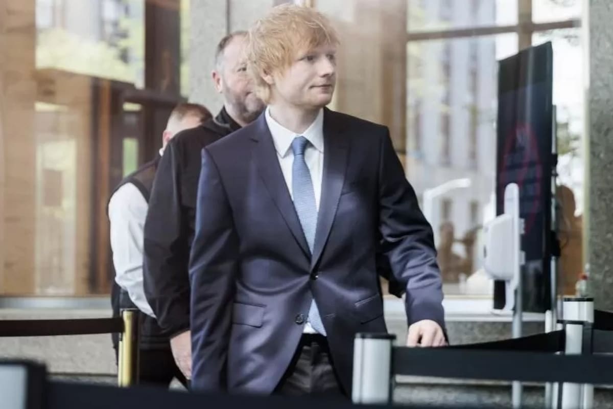 Ed Sheeran se presentó ante un tribunal de la ciudad de New York
