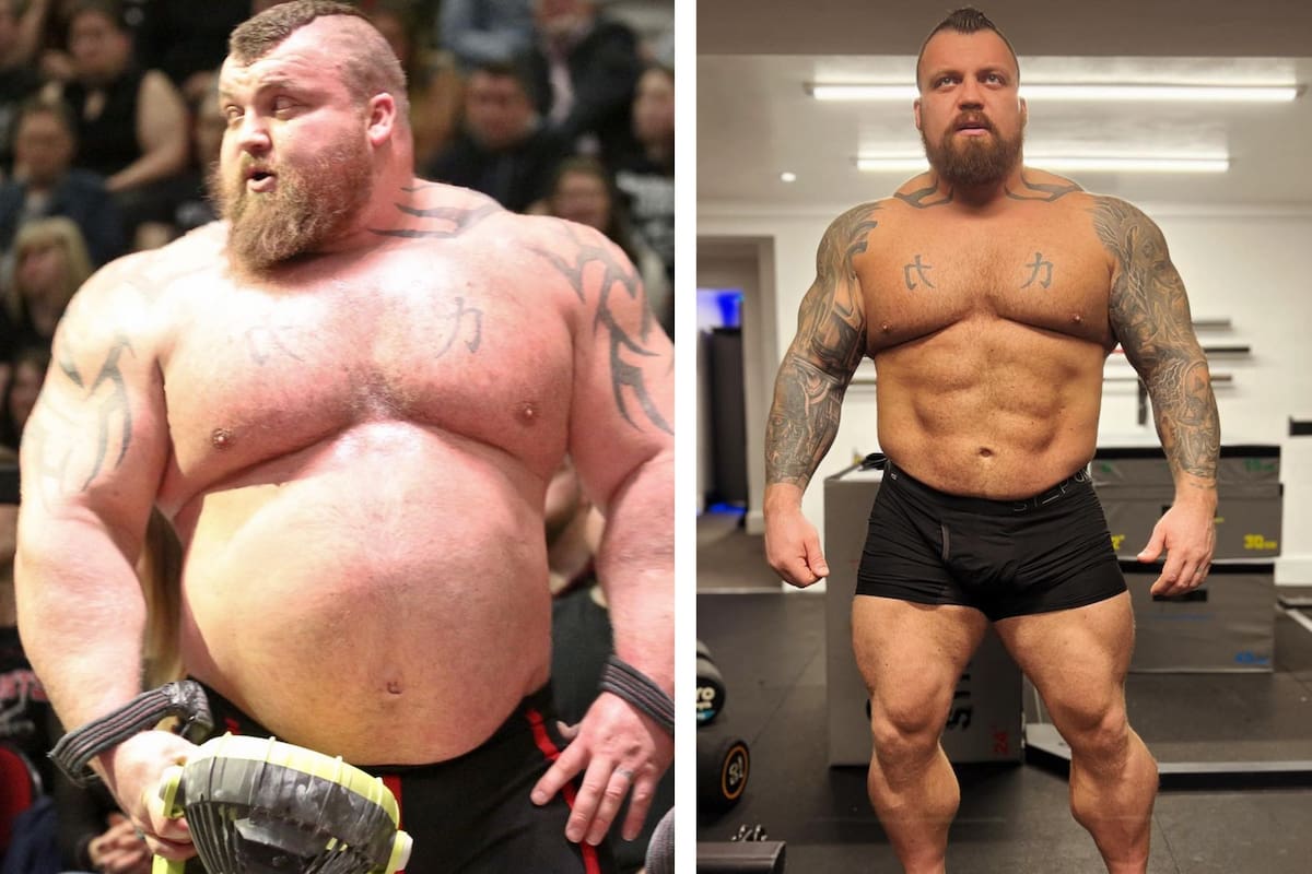 Eddie Hall mostró la increíble transformación física que tuvo en los últimos meses