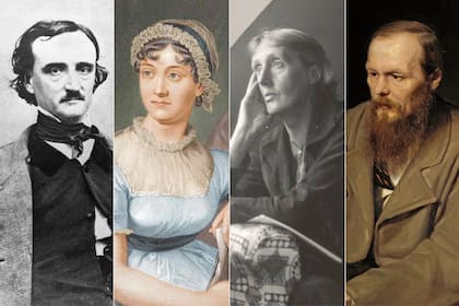 Edgar Allan Poe, Jane Austen, Virginia Woolf y Fiódor Dostoievski
