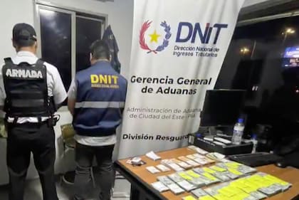 Edgardo Darío Kueider, cuando fue detenido en Paraguay con dinero que no pudo justificar