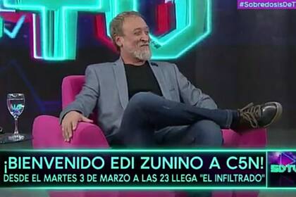 Edi Zunino anunció que conducirá el programa periodístico El infiltrado, a partir del 3 de marzo por C5N