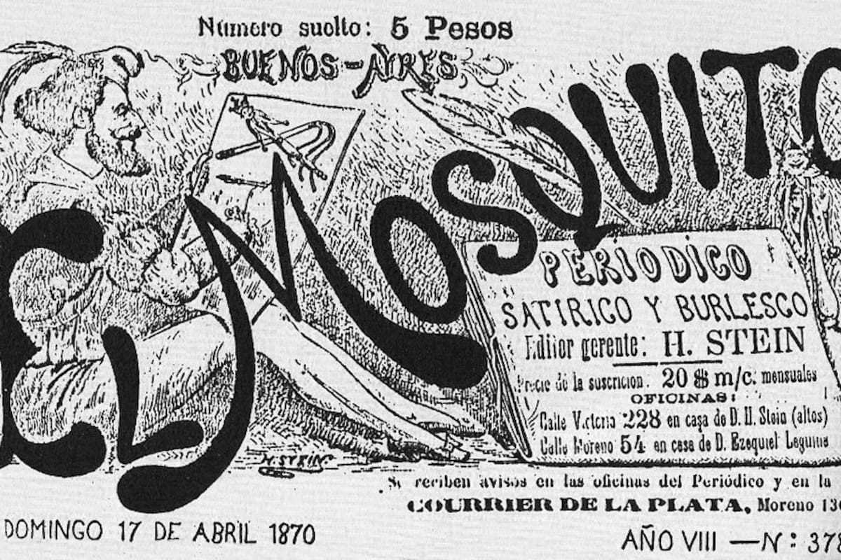 Edición del periódico satírico "El mosquito" de 1870