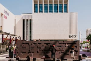 Edificio central de la feria Art Basel Qatar en Doha