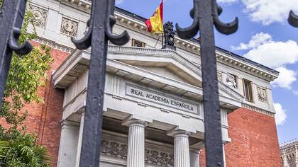 Edificio de la Real Academia Española, en Madrid, España