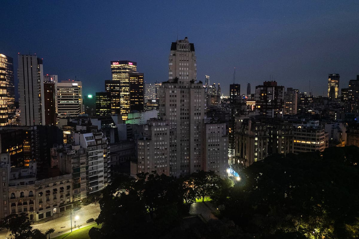 Edificio Kavanagh, a oscuras