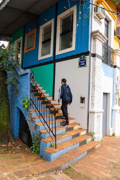Edificios restaurados del barrio Bajada Vieja en Posadas.